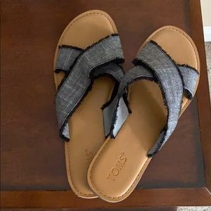 Never been worn TOMS sandals